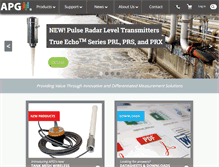Tablet Screenshot of apgsensors.com
